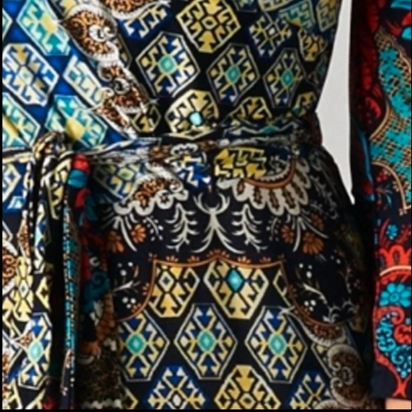 TUA ✴️BOHO MOROCCAN PRINT MULTI COLOR MAXI DRESS - Picture 2 of 10